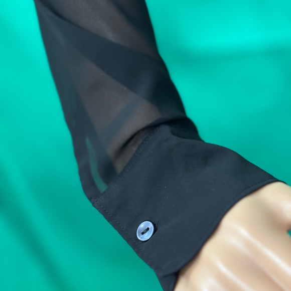 Abercrombie & Fitch Sheer Long Sleeve Black - Picture 4 of 10